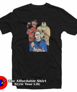 Slashers Horror Movie Halloween Characters T-Shirt On Sale Slashers Horror Movie Halloween Characters T-Shirt On Sale