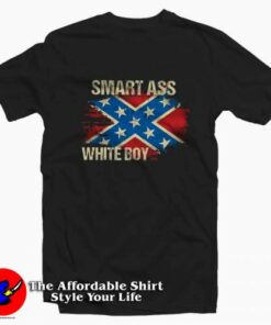 Smart Ass White Boy Mississippi Flag T-Shirt On Sale Smart Ass White Boy Mississippi Flag T-Shirt On Sale