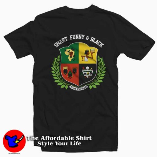 Smart Funny And Black Logo Graphic Unisex T-Shirt On Sale