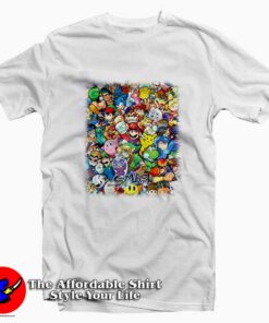 Smash Bros Mario Star Fox Pikachu T-shirt On Sale Smash Bros Mario Star Fox Pikachu T-shirt On Sale