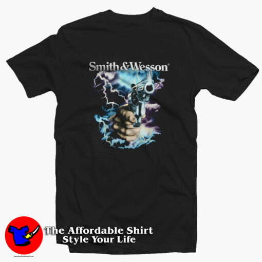 Smith & Wesson Gun Fire Arm Vintage T-Shirt On Sale