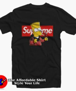 Smoking Bart The Simpsons Supreme Unisex T-shirt On Sale Smoking Bart The Simpsons Supreme Unisex T-shirt On Sale