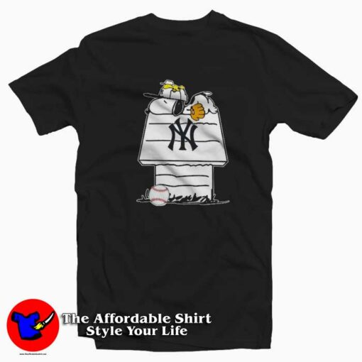 Snoopy Baseball New York Yankees Unisex T-shirt On Sale