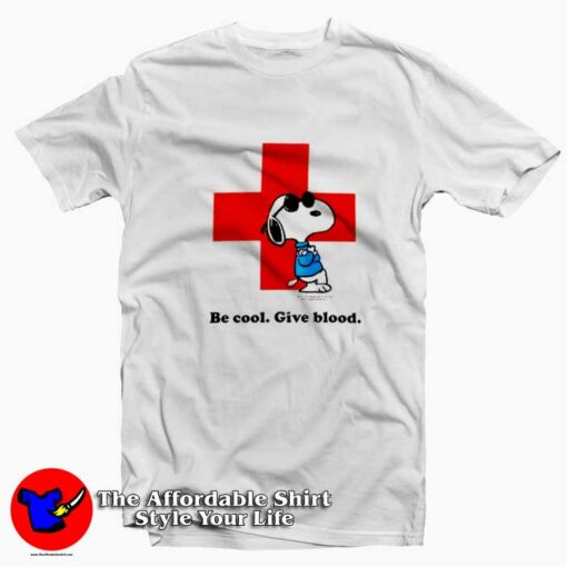 Snoopy Donate blood to American Red Cross T-Shirt On Sale