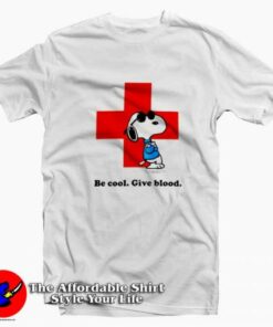 Snoopy Donate blood to American Red Cross T-Shirt On Sale Snoopy Donate blood to American Red Cross T-Shirt On Sale