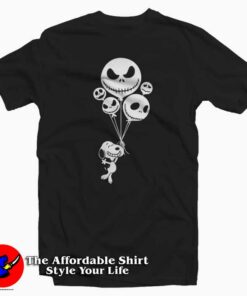 Snoopy Flying Up With Jack Skellington T-Shirt Snoopy Flying Up With Jack Skellington T-Shirt