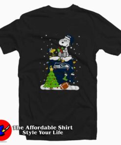 Snoopy Merry Christmas NFL Seahawks T-shirt On Sale Snoopy Merry Christmas NFL Seahawks T-shirt On Sale