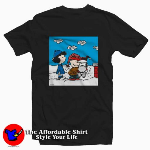 Snoopy Peanuts Santa Christmas Cartoon T-shirt On Sale