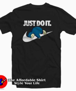 Snorlax Pokemon Just Do It Tee Shirt Snorlax Pokemon Just Do It Tee Shirt