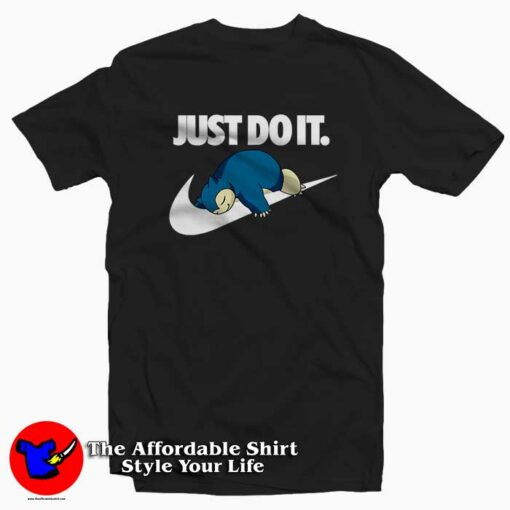 Snorlax Pokemon Just Do It Tee Shirt