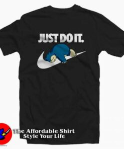 Snorlax Pokemon Just Do It Tee Shirt Snorlax Pokemon Just Do It Tee Shirt