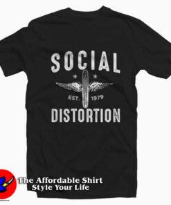 Social Distortion Winged Wheel Unisex T-Shirt On Sale Social Distortion Winged Wheel Unisex T-Shirt On Sale