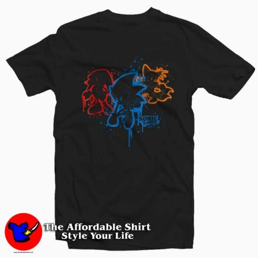 Sonic And Friends Spray Paint Tee Shirt