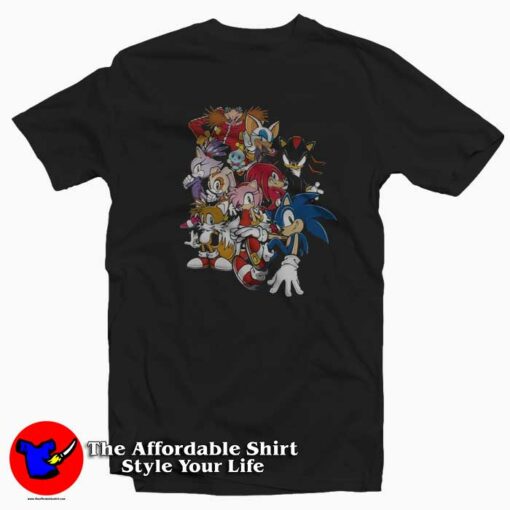 Sonic Cast & Friends Ultimate Power T-shirt On Sale