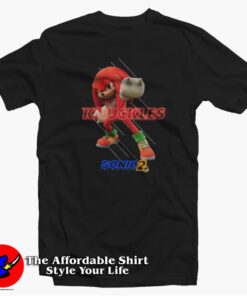 Sonic The Hedgehog 2 Movie Knuckles Movie T-Shirt On Sale Sonic The Hedgehog 2 Movie Knuckles Movie T-Shirt On Sale