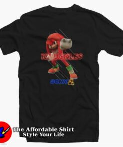 Sonic The Hedgehog 2 Movie Knuckles Movie T-Shirt On Sale Sonic The Hedgehog 2 Movie Knuckles Movie T-Shirt On Sale