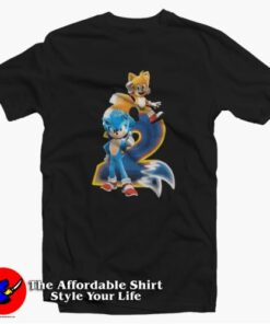 Sonic The Hedgehog 2 Sonic & Tails Unisex T-Shirt On Sale Sonic The Hedgehog 2 Sonic & Tails Unisex T-Shirt On Sale