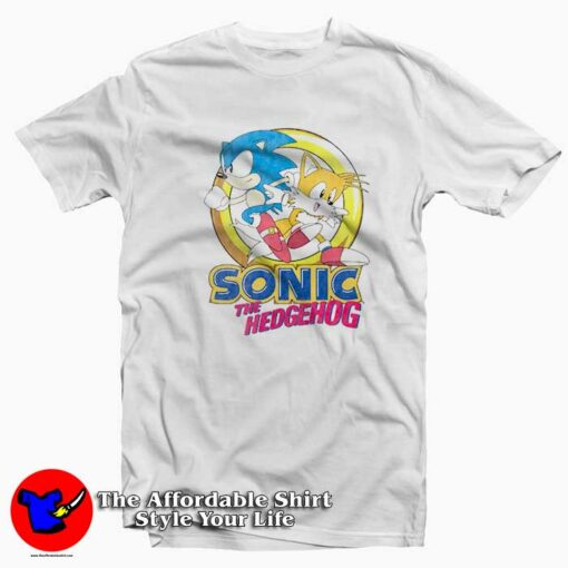 Sonic The Hedgehog And Miles Tails T-shirt On Sale