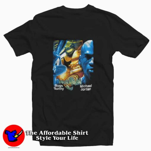 Space Jam Michael Jordan Bugs Bunny T-Shirt On Sale