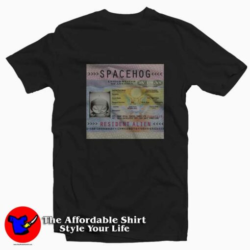 Spacehog Resident Alien Album Cover T-Shirt On Sale