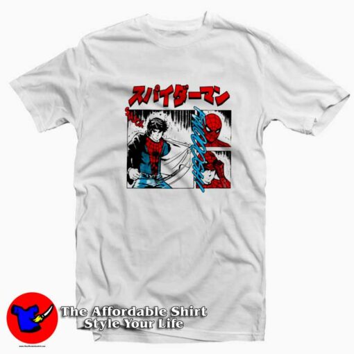 Spider-Man Manga Cartoon Comic Fan Unisex T-shirt On Sale