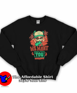 Splatoon 2 Grizzco Team We Want You Sweatshirt On Sale Splatoon 2 Grizzco Team We Want You Sweatshirt On Sale