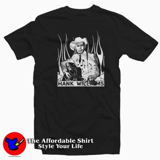 Sr. Hank Williams Vintage Outlaw Music T-shirt On Sale