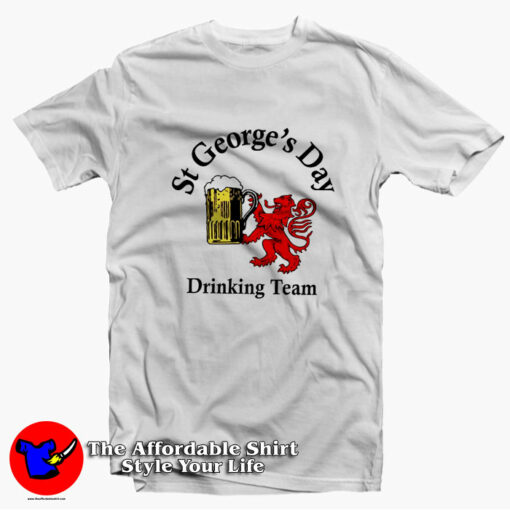 St Georges Day Drinking Team Unisex T-Shirt On Sale