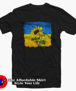 Stand With Ukraine Flag Sunflower Unisex T-shirt On Sale Stand With Ukraine Flag Sunflower Unisex T-shirt On Sale