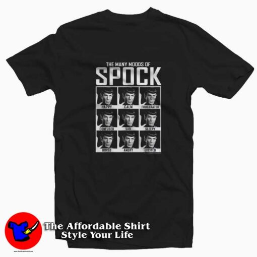 Star Trek Original Series Moods of Spock T-Shirt On Sale