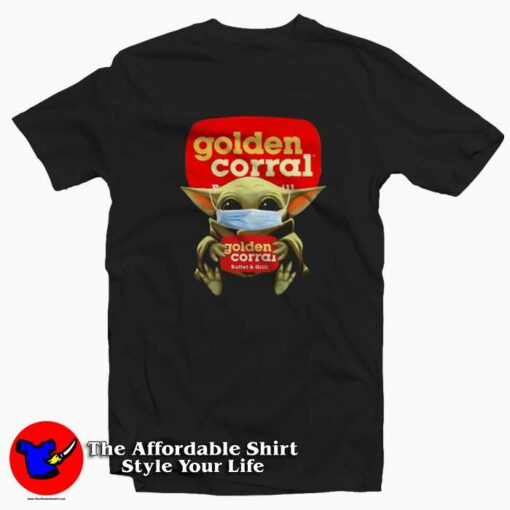 Star Wars Baby Yoda Golden Corral Unisex T-shirt On Sale