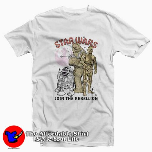 Star Wars Chewbacca and Buddies Join Rebellion T-Shirt On Sale