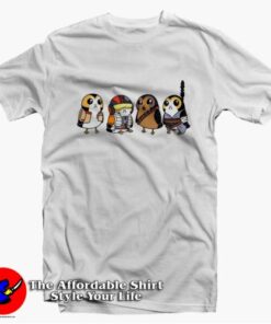 Star Wars Cute Porgs Dressed As Characters T-Shirt On Sale Star Wars Cute Porgs Dressed As Characters T-Shirt On Sale