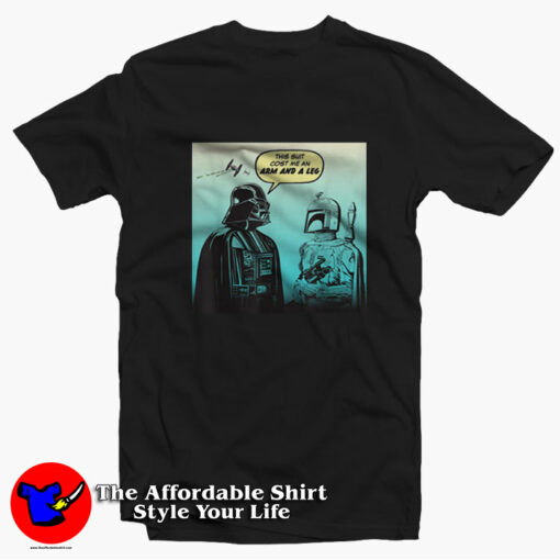 Star Wars Funny Darth Vader and Boba Fett T-Shirt On Sale