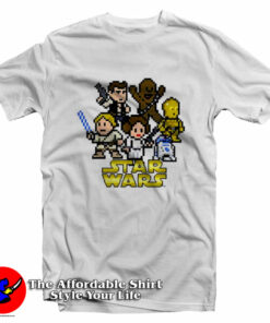 Star Wars Heroes 8-Bit Logo Graphic T-Shirt On Sale Star Wars Heroes 8-Bit Logo Graphic T-Shirt On Sale