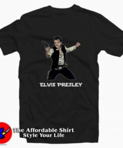 Star Wars Parody Han Elvis Solo Tee Shirt Star Wars Parody Han Elvis Solo Tee Shirt