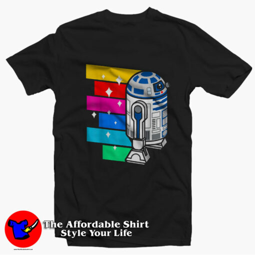 Star Wars Rainbow Roll Cartoon Graphic T-Shirt On Sale