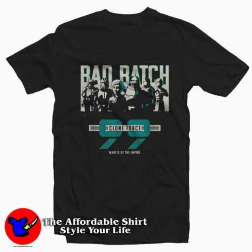 Star Wars The Bad Batch Clone Force 99 T-Shirt On Sale