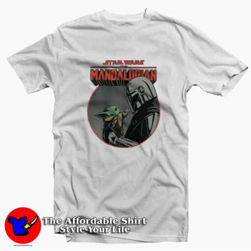 Star Wars The Mandalorian Mando And Child T-Shirt On Sale