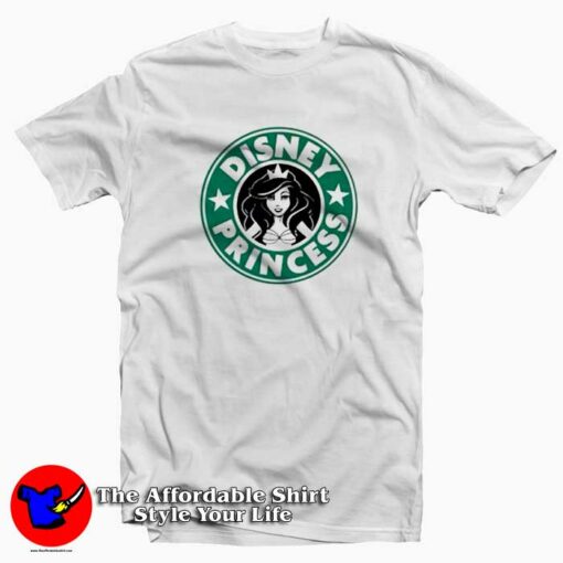 Starbucks Disney Princess Graphic T-Shirt Cheap