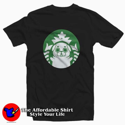 Starbucks Parody Puglie Starpug Unisex T-shirt On Sale