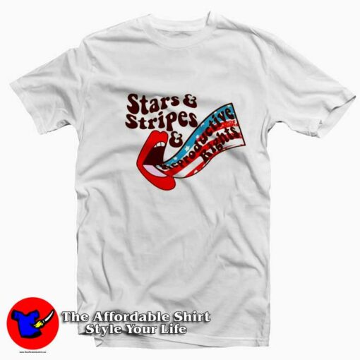 Stars Stripes Reproductive Rights Graphic T-Shirt On Sale