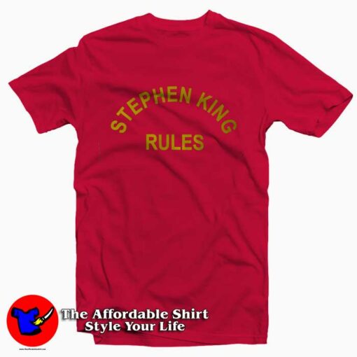 Stephen King Rules Monster Squad T-shirt On Sale