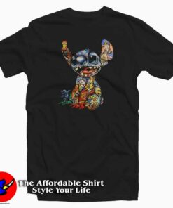 Stitch The World Of Disney Tattoos T-Shirt Disney Collection Stitch The World Of Disney Tattoos T-Shirt Disney Collection