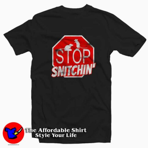 Stop Snitchin Tattle Company Snitch Rat T-shirt On Sale