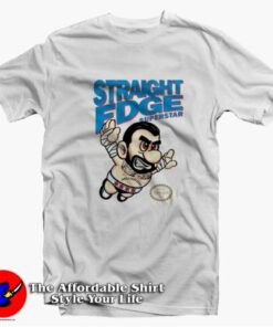 Straight Edge Superstar CM Punk Super Mario T-shirt On Sale Straight Edge Superstar CM Punk Super Mario T-shirt On Sale