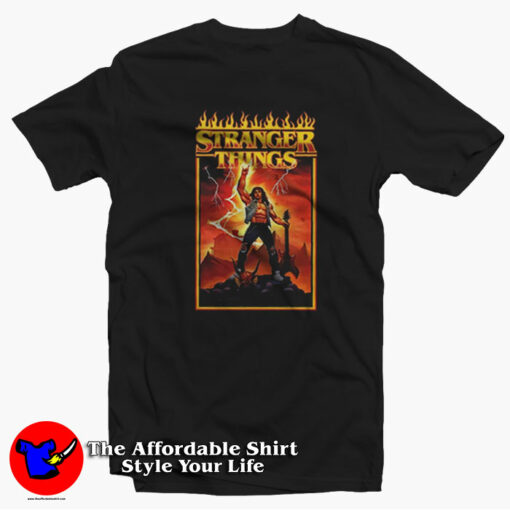 Stranger Things 4 Metal Dude Eddie Munson T-Shirt On Sale