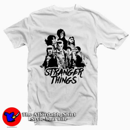 Stranger Things Black Tee Shirt