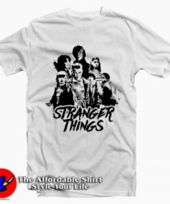 Stranger Things Black Tee Shirt Stranger Things Black Tee Shirt