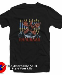 Stranger Things Demogorgon Happy Hanukkah T-Shirt On Sale Stranger Things Demogorgon Happy Hanukkah T-Shirt On Sale